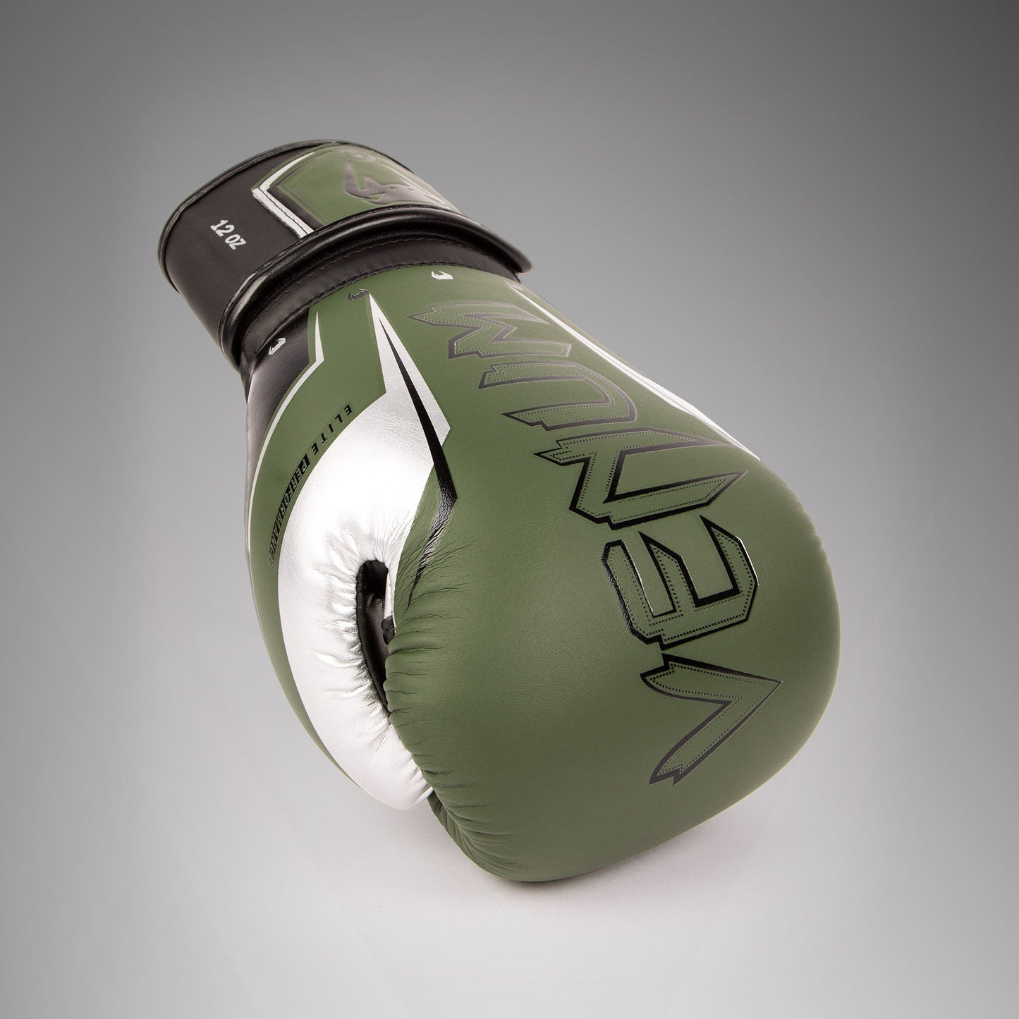 Guantes de boxeo Venum Elite Evo - Caqui/Plateado