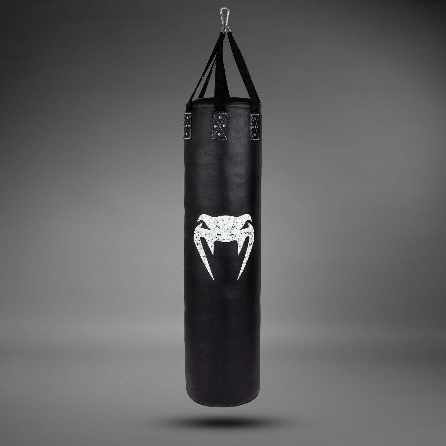 Saco de Boxeo Venum Challenger (gancho incluido) - Negro/Blanco - 130 cm - Lleno
