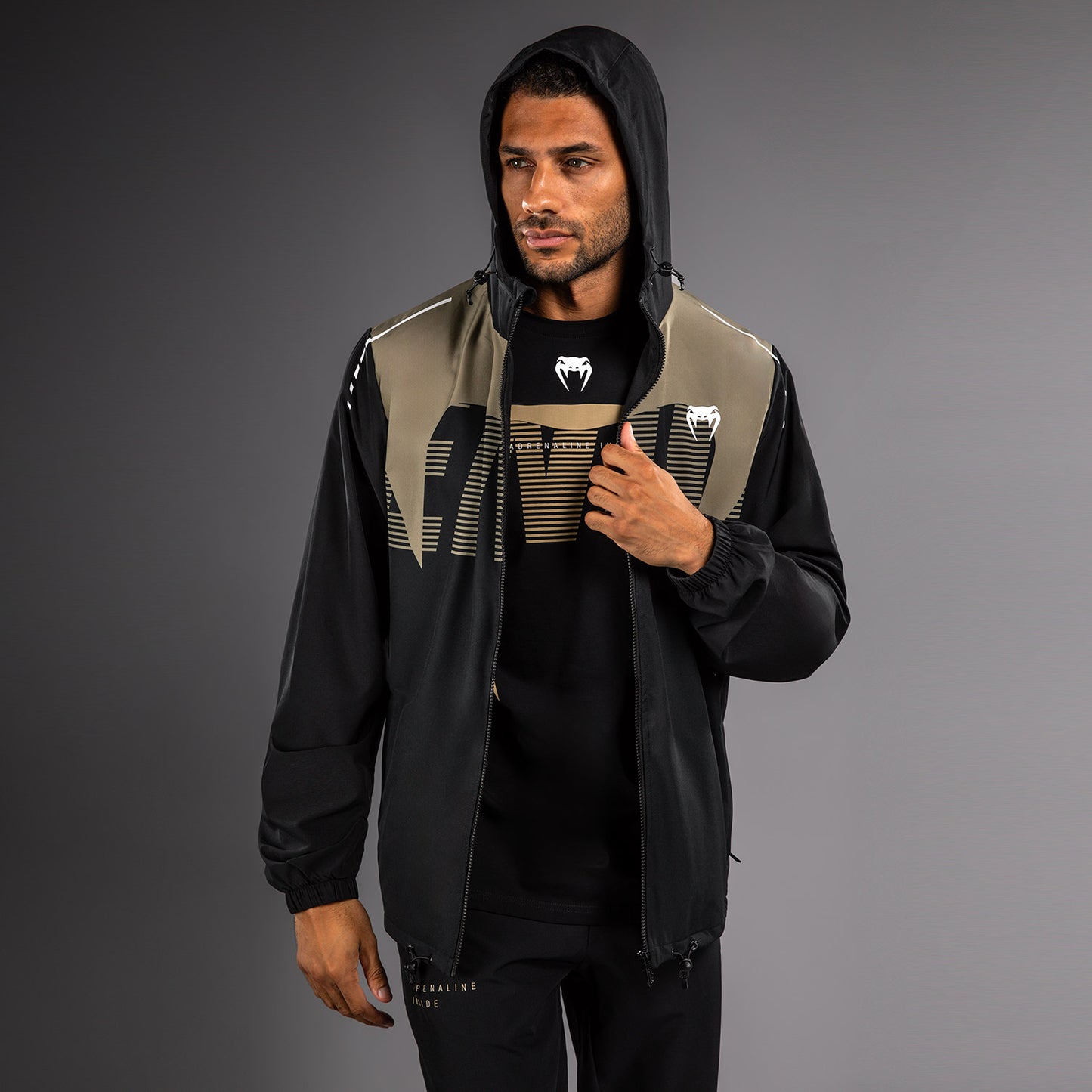 Venum Adrenaline Chaqueta Deportiva – Negro/Arena