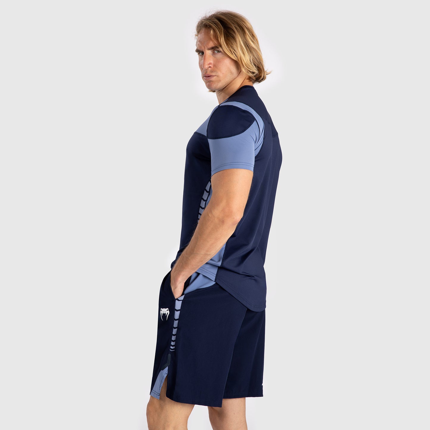 Venum Tempest Camiseta para Hombre Dry-Tech - Azul Marino/Azul