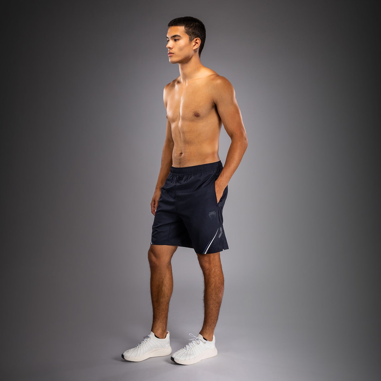 Venum G-Core Pantalón Corto de Entrenamiento - Azul Marino/Blanco