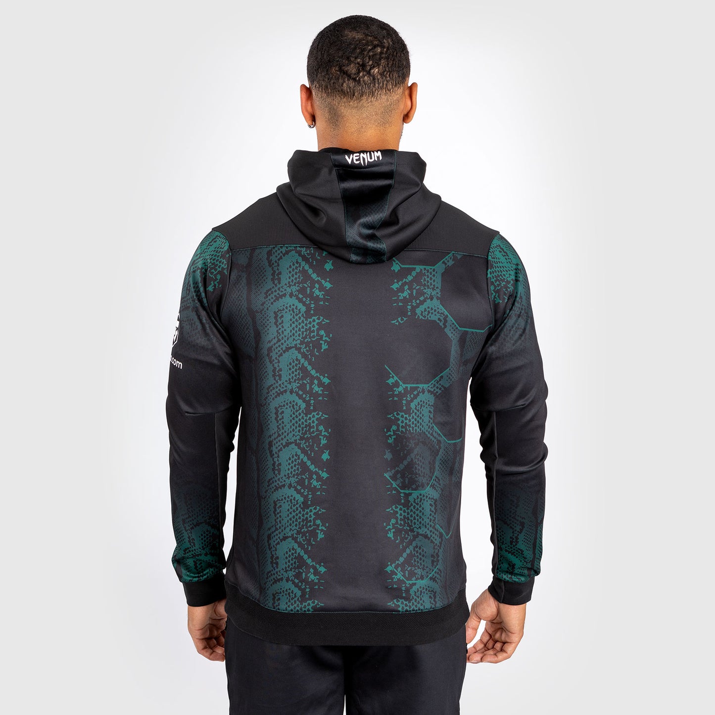 UFC Adrenaline by Venum Authentic Fight Night Sudadera con capucha para Hombre - Emerald Edition - Verde/Negro