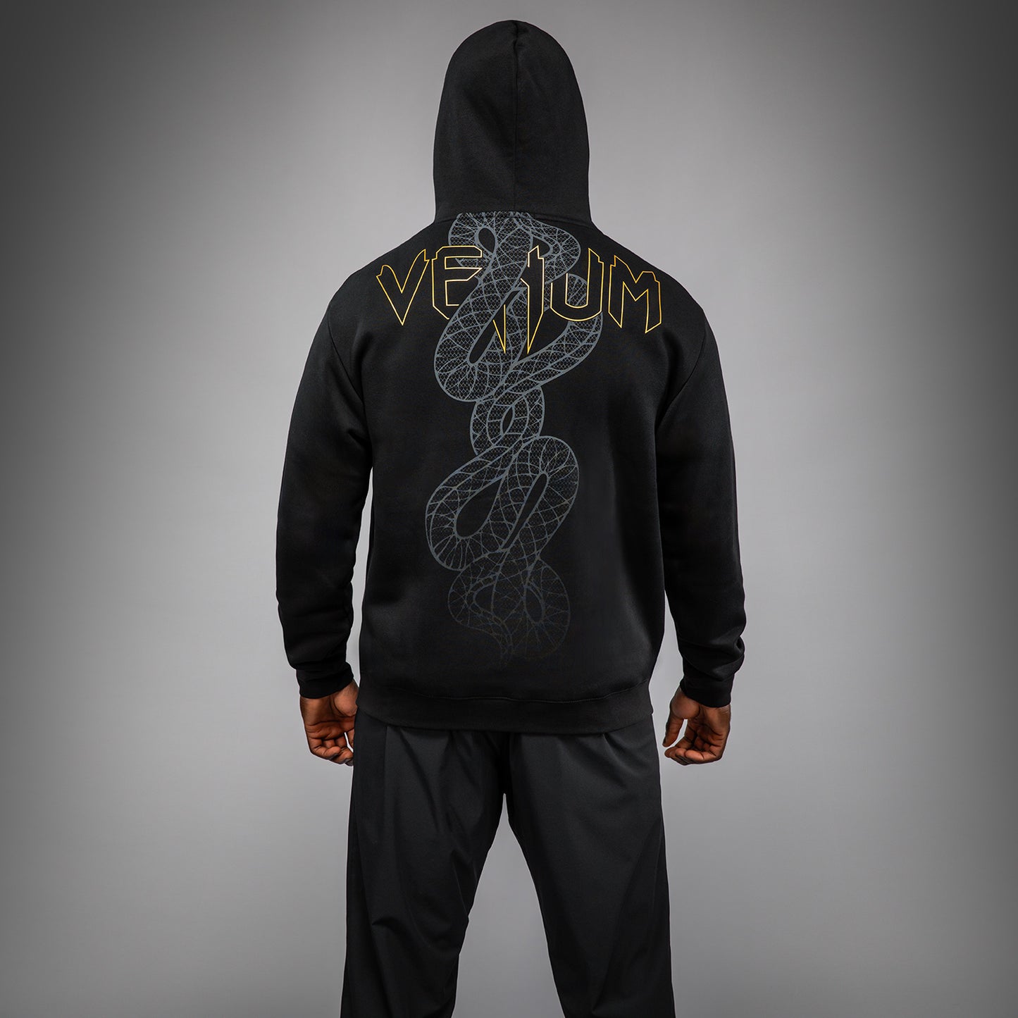Venum Serpenti Sudadera con Capucha – Negro/Plateado/Dorado