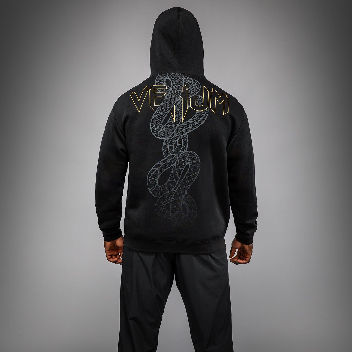 Venum Serpenti Sudadera con Capucha – Negro/Plateado/Dorado