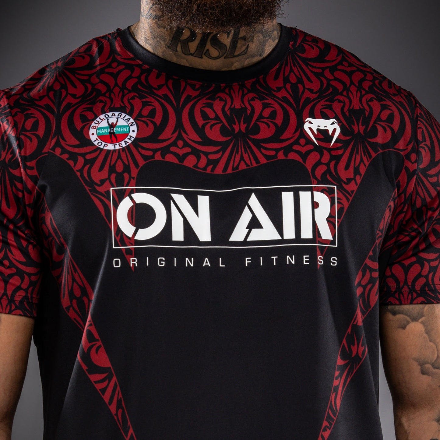 Venum BTT Camiseta Dry Tech – Negro/Rojo