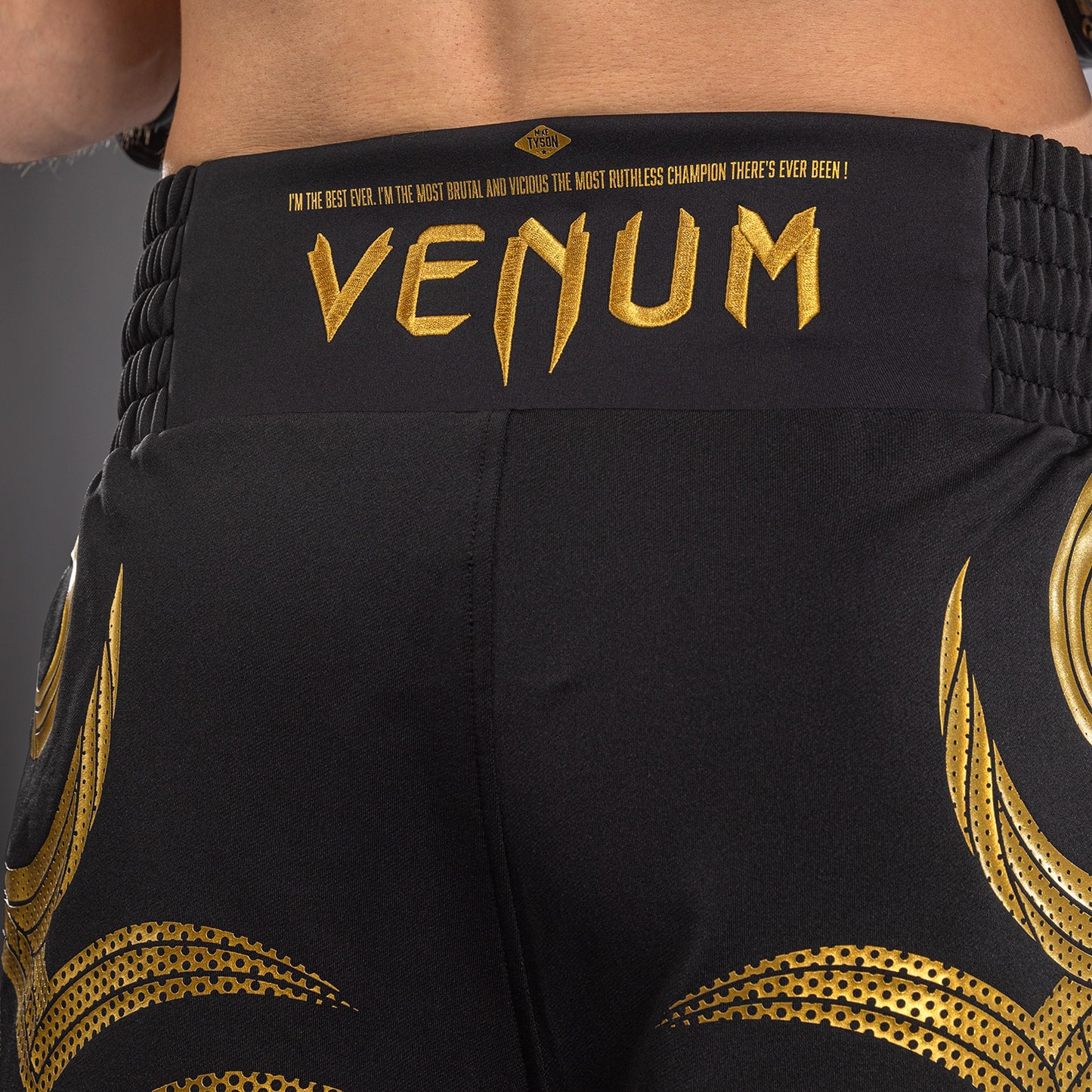 Venum x Mike Tyson Tiger Pantalón Corto de Boxeo Tiger - Negro/Oro