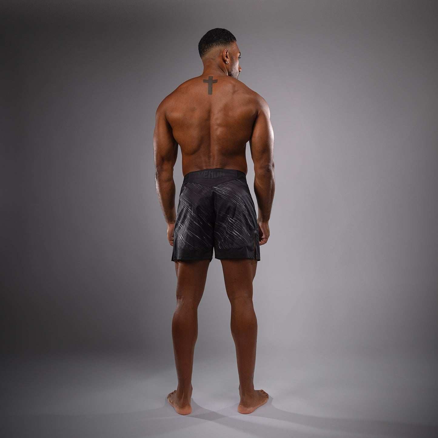 Venum Rapid Light Pantalones de Lucha - Negro/Gris Tormenta