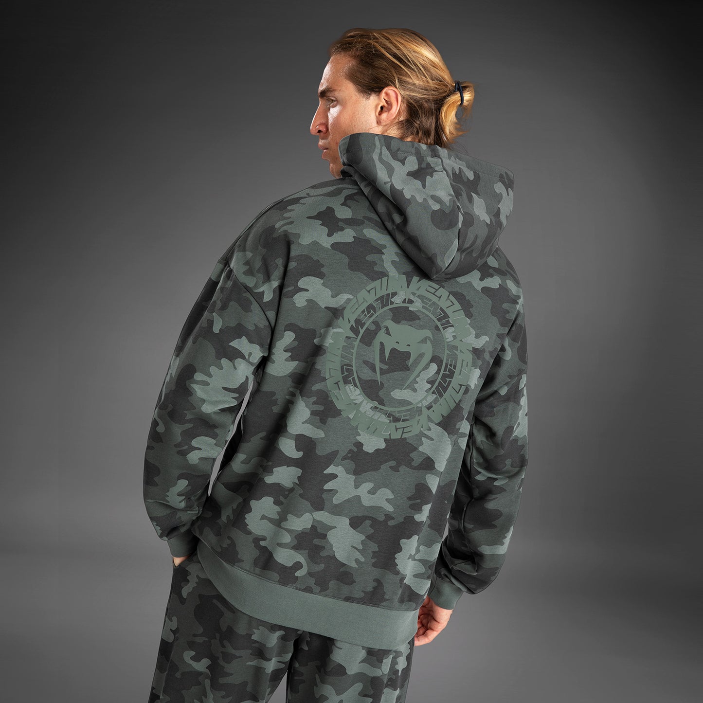 Venum Vortex XL Sudadera Con Capucha para Hombre - Camuflaje Caqui