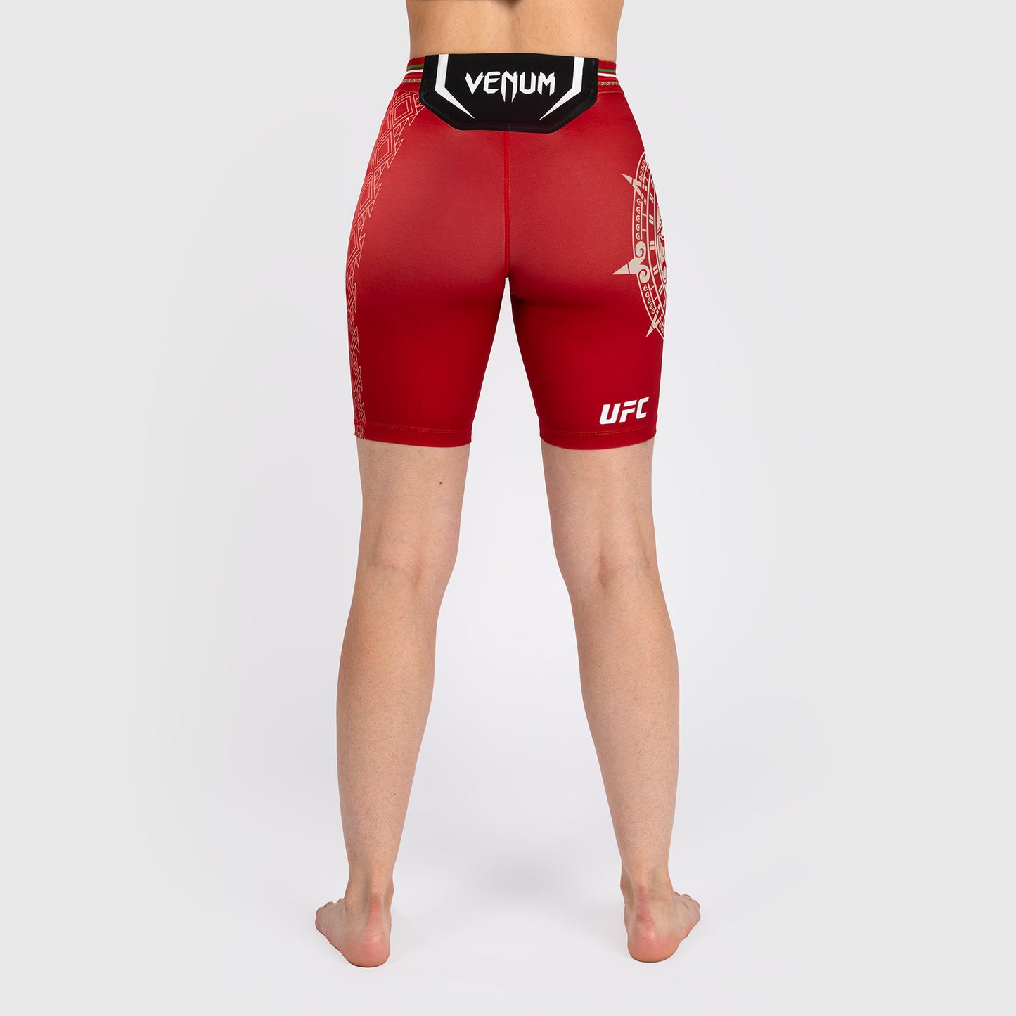 Noche UFC by Venum Authentic Fight Night Shorts Vale Tudo para Mujer - Corte Largo - Rojo