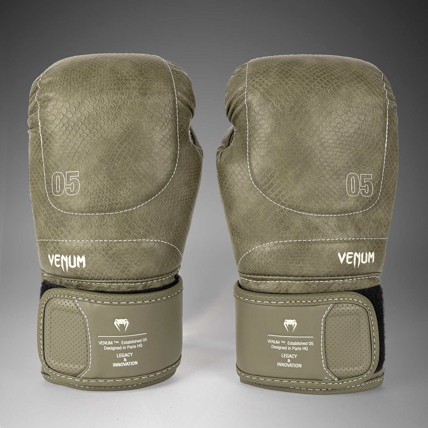 Venum Impact Evo Scales Guantes de Boxeo – Verde Ejército