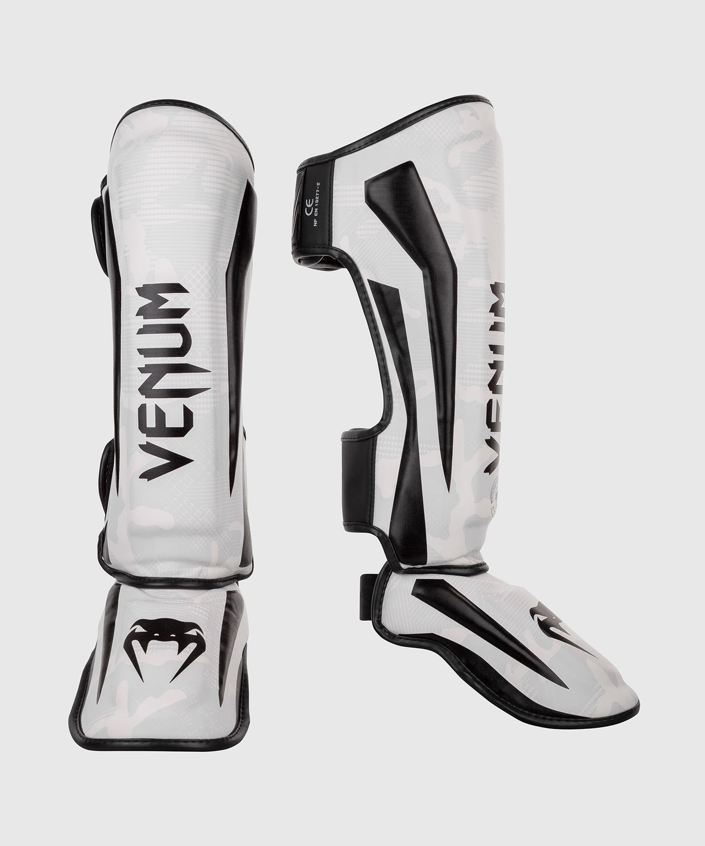 Espinilleras Venum Elite - Camuflaje Blanco