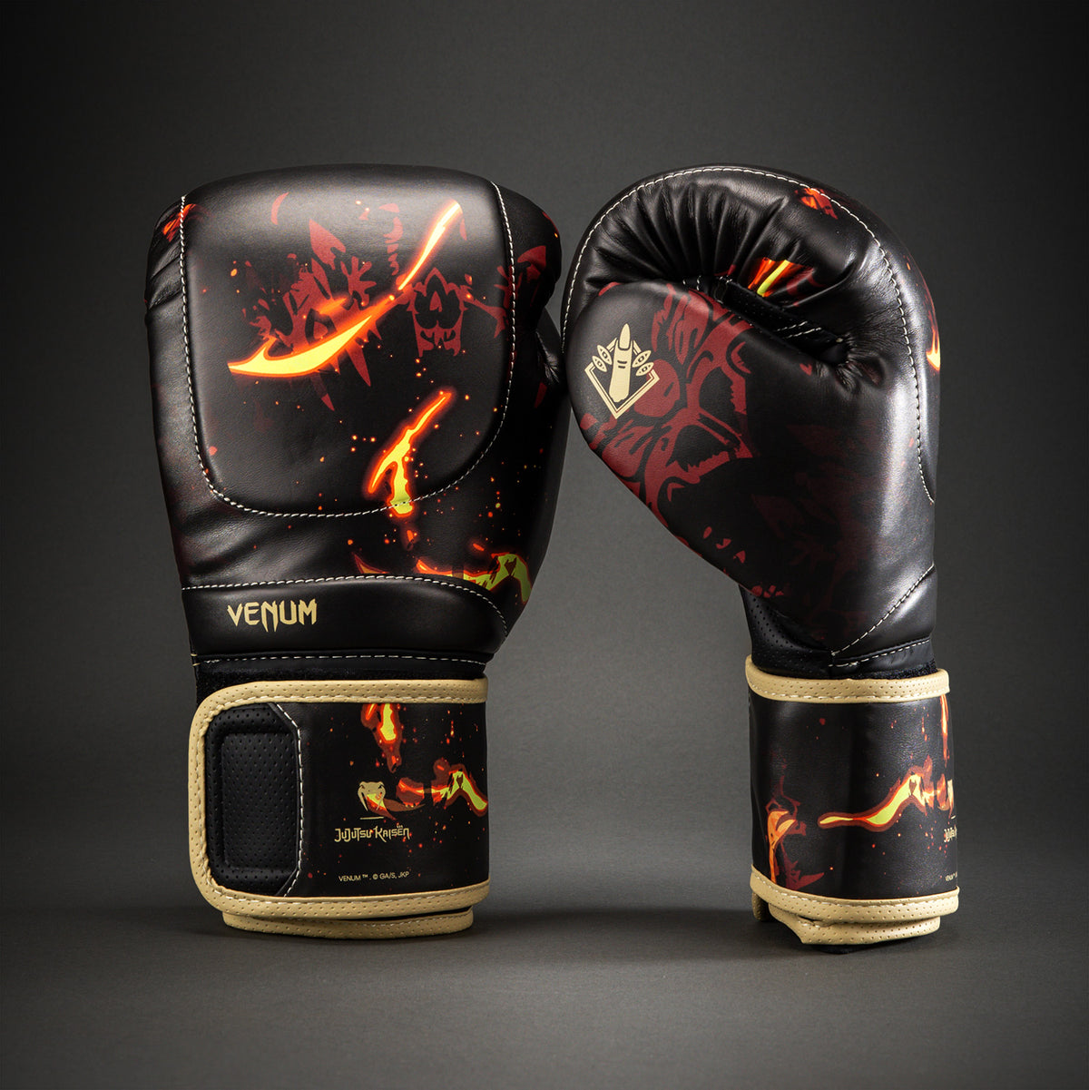 Jujutsu Kaisen x Venum Sukuna Impact Evo Guantes de Boxeo – Negro/Beige
