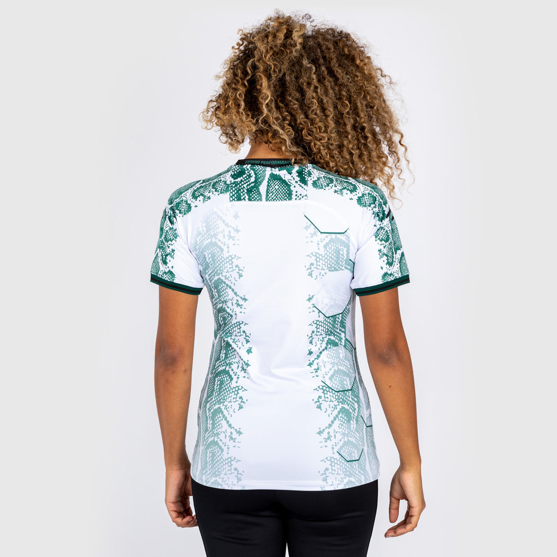 UFC Adrenaline by Venum Authentic Fight Night Mujer Walkout Jersey - Emerald Edition - Blanco/Verde