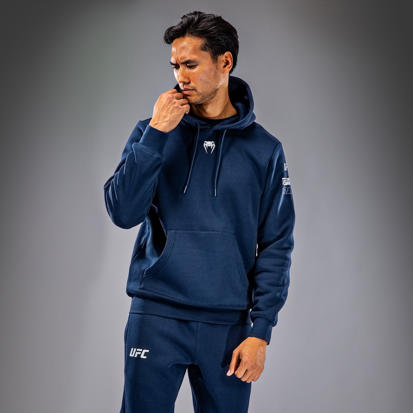 UFC Fusion by Venum Fight Week Sudadera con Capucha para Hombre - Solid Azul oceánico