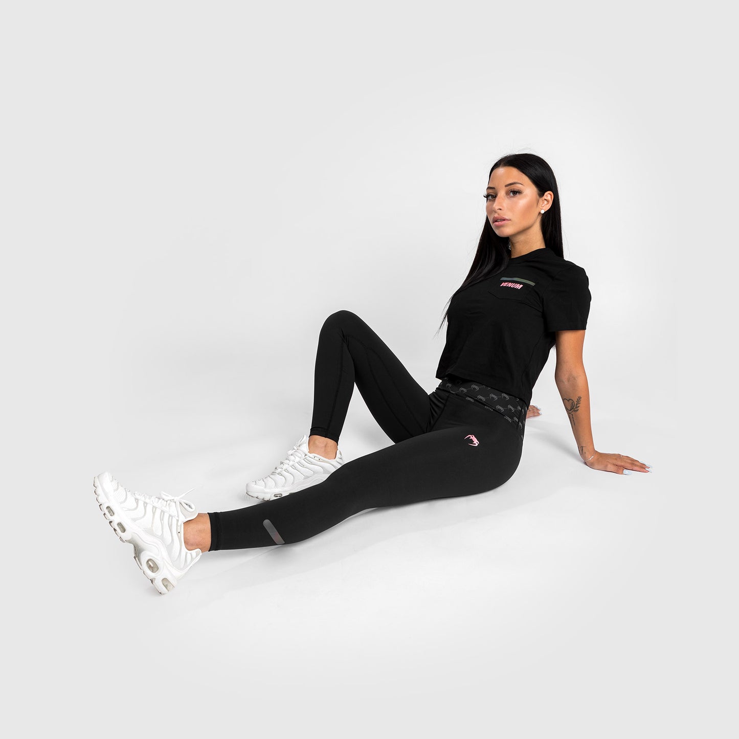 Leggings Venum Monogram 7/8 – Negro//Oro Rosa