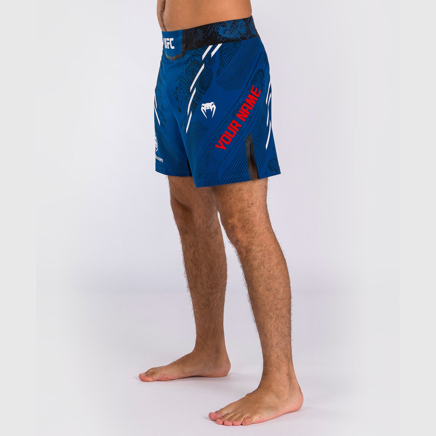 Pantalón Corto UFC Adrenaline by Venum Personalized Authentic Fight Night, Hombre - Corte Corto - Azul