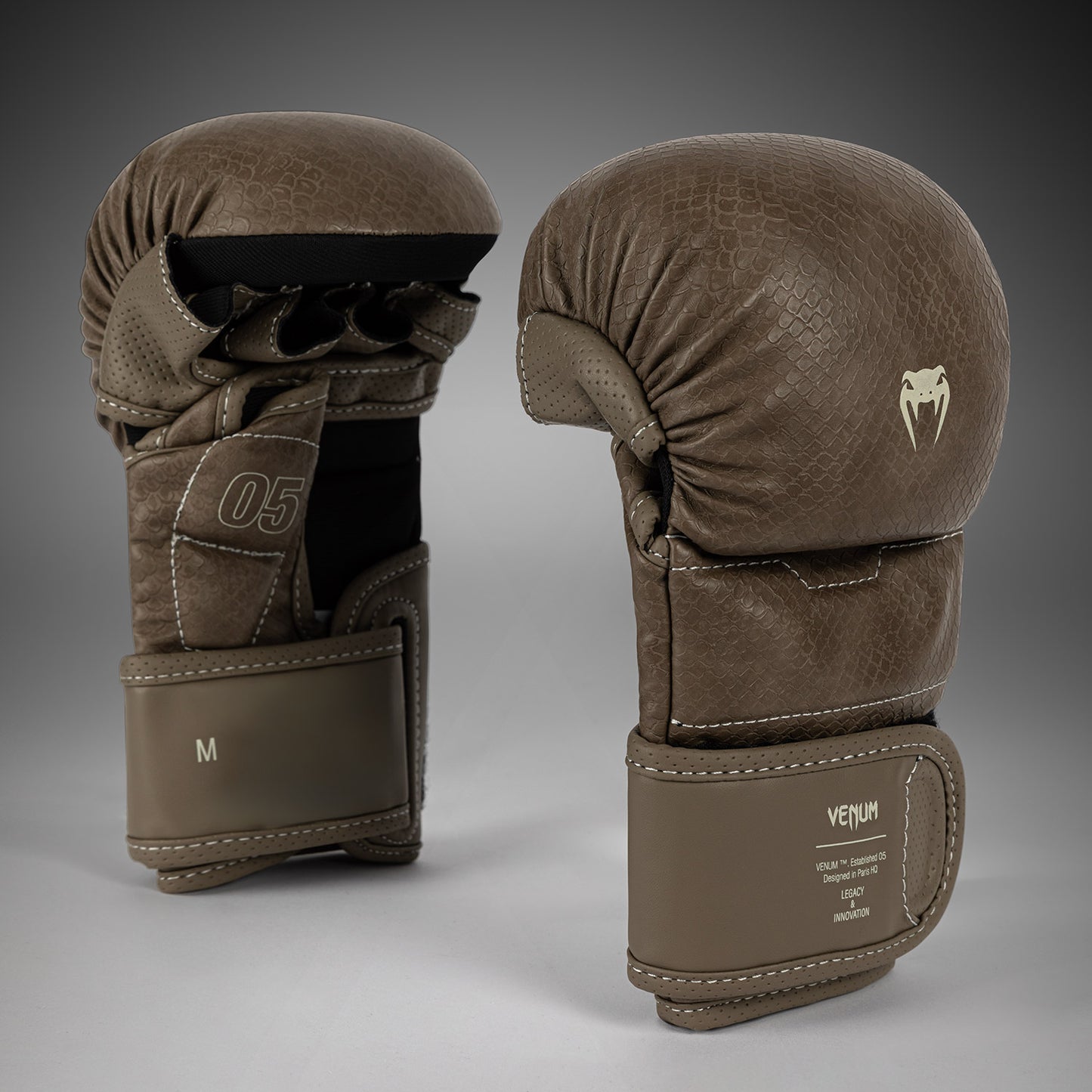 Venum Impact Evo Scales Guantes de Sparring MMA – Marrón