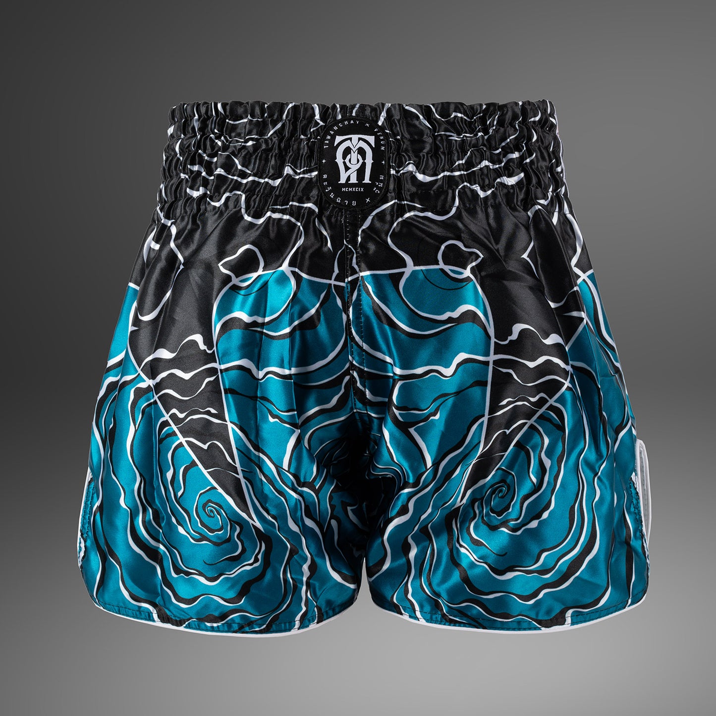Venum x Tawanchay Pantalones Cortos de Muay Thai – Azul/Blanco