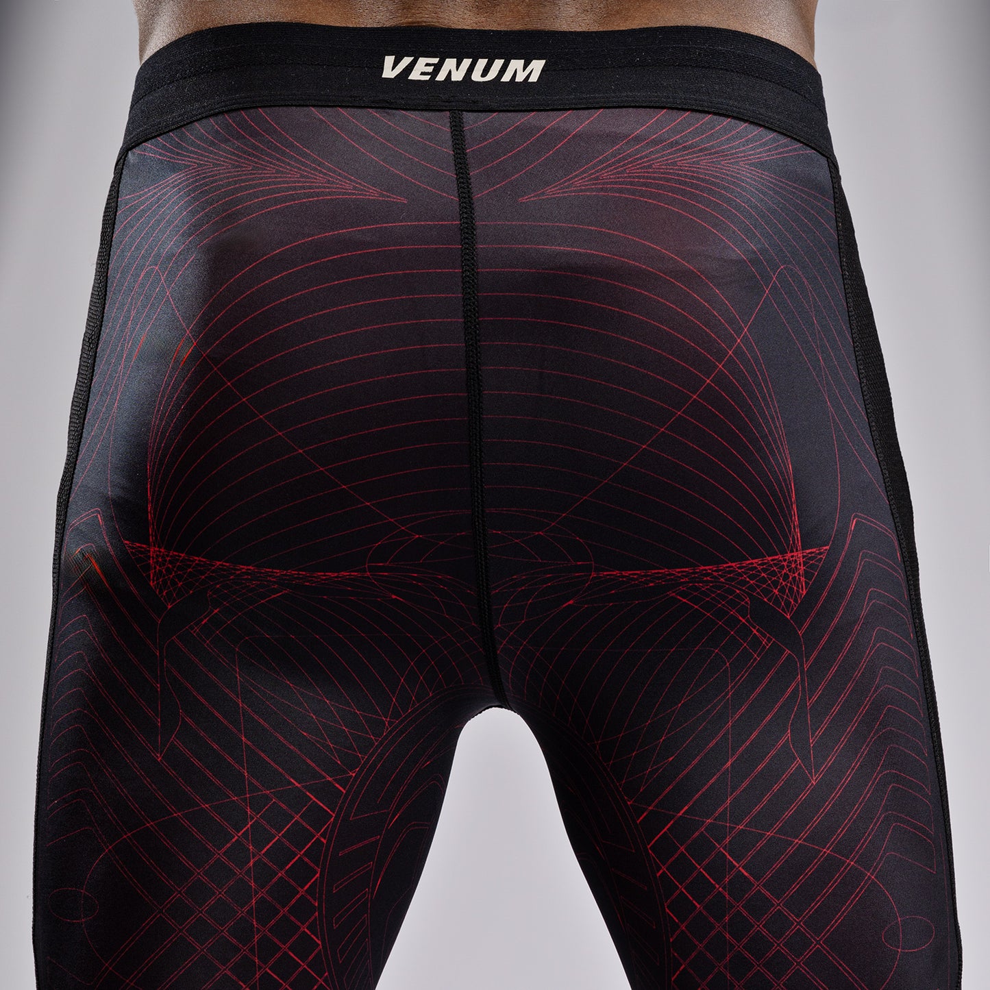Venum G-Fit Air Spats para Hombre - Negro Profundo/Rojo Fuego
