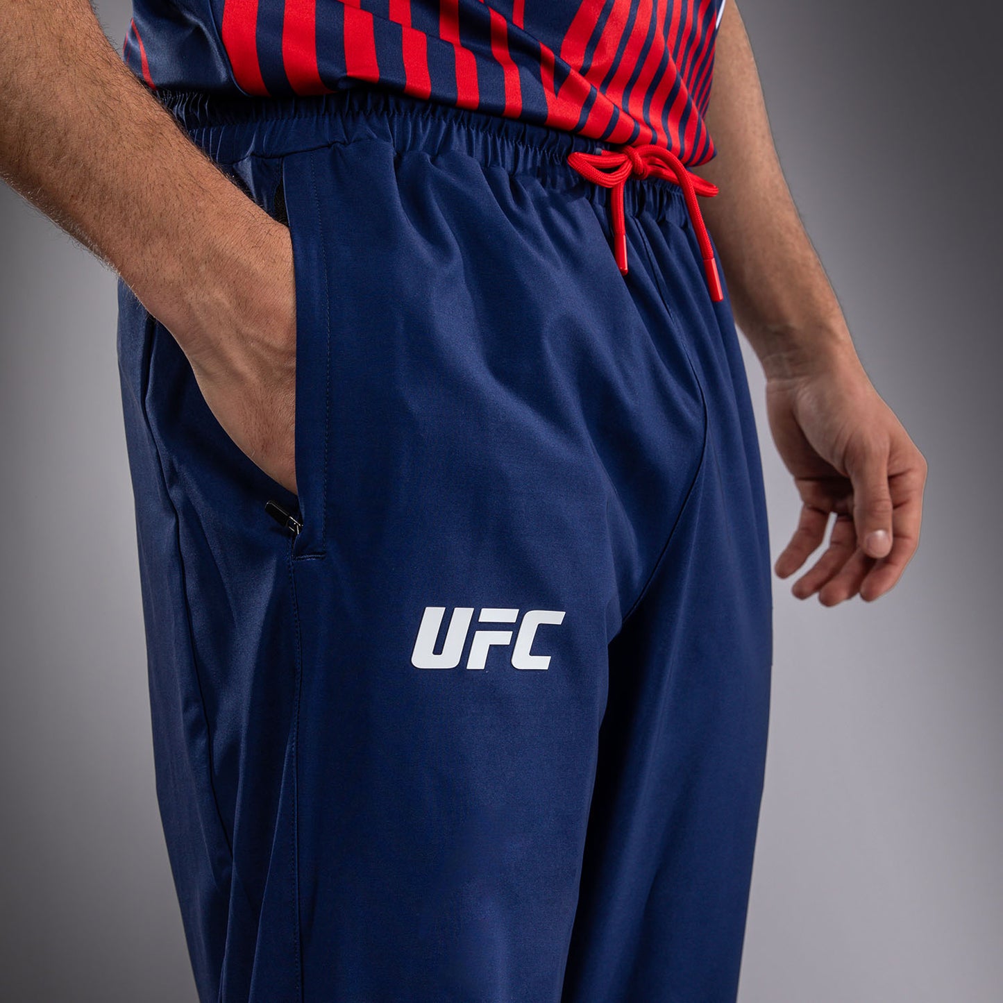 Official UFC Freedom 250 by Venum Authentic Fight Night Walkout Pantalón para hombre - Azul