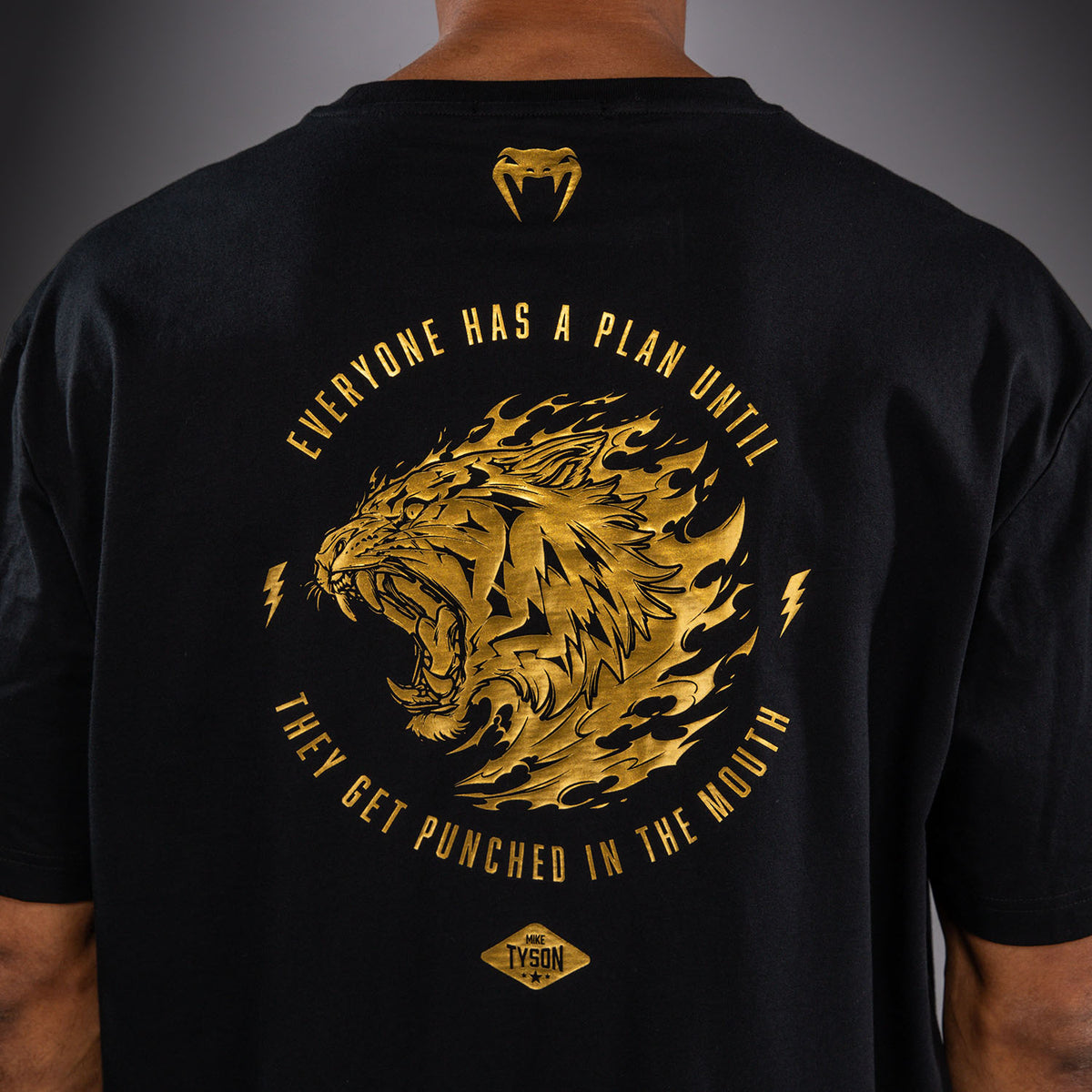 Venum x Mike Tyson Tiger Camiseta Tiger - Negro/Oro