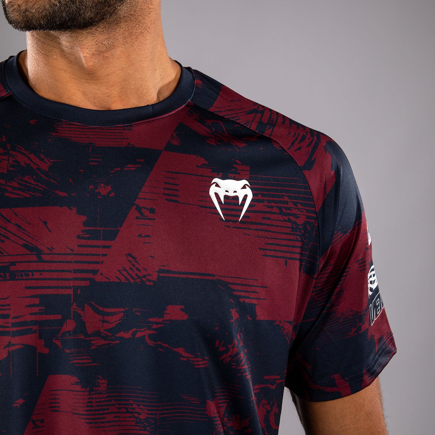 UFC Zenith by Venum Authentic Fight Week Camiseta de manga corta Performance Hombre - Azul marino/Burdeos/Plateado