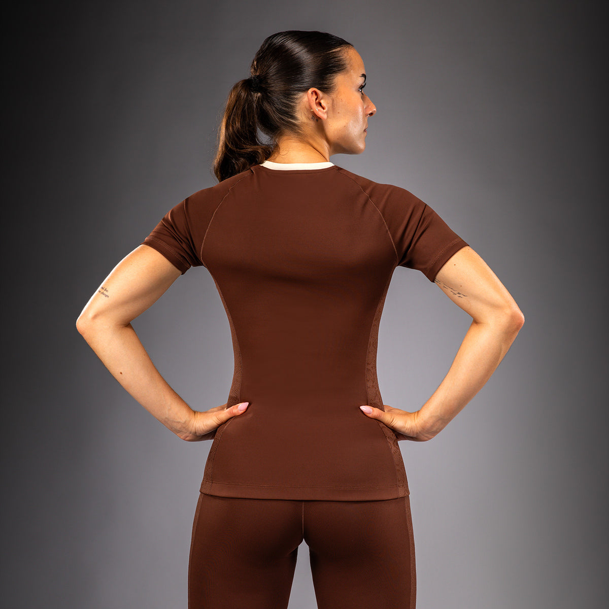 Venum Viper Rashguard de manga corta para mujer - Marrón
