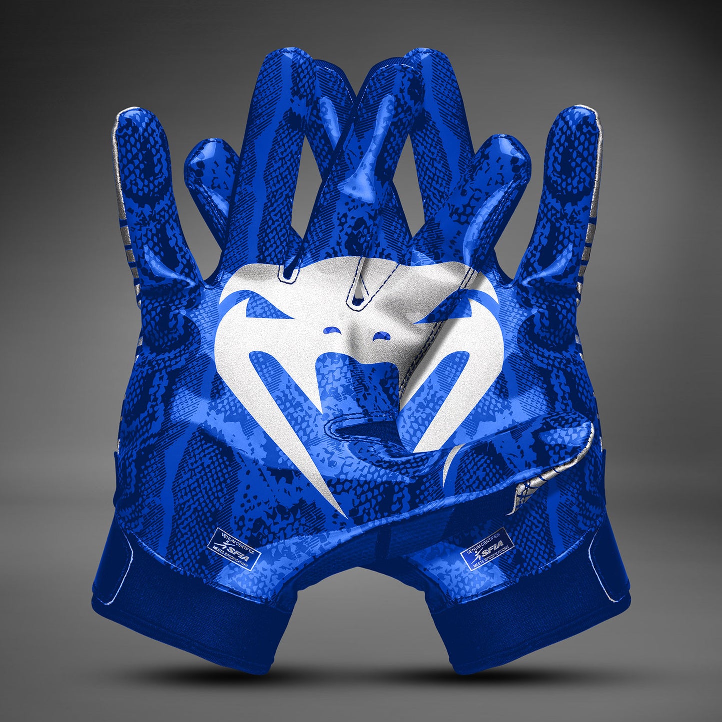 Venum Elite Guantes de Fútbol - Azul Real/Plata