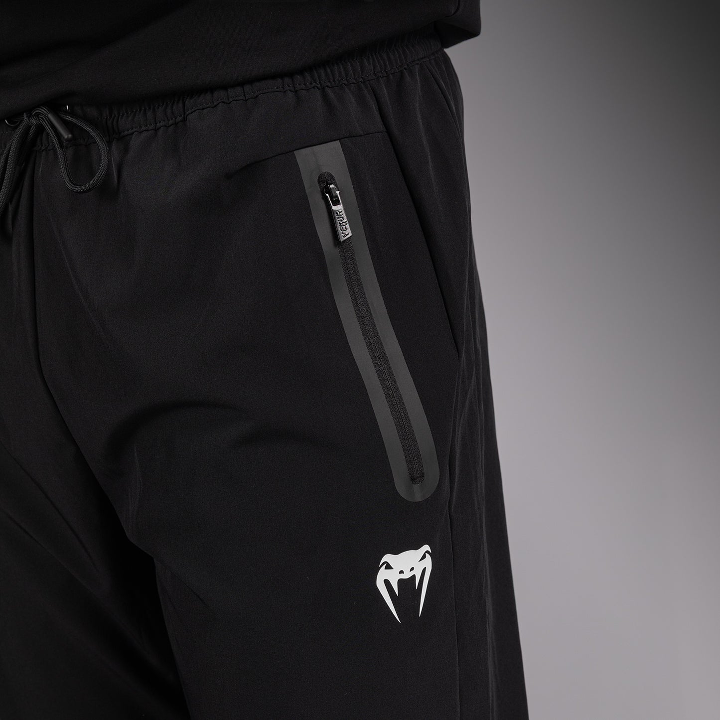 Venum Adrenaline Pantalones Deportivos – Negro/Gris Plateado