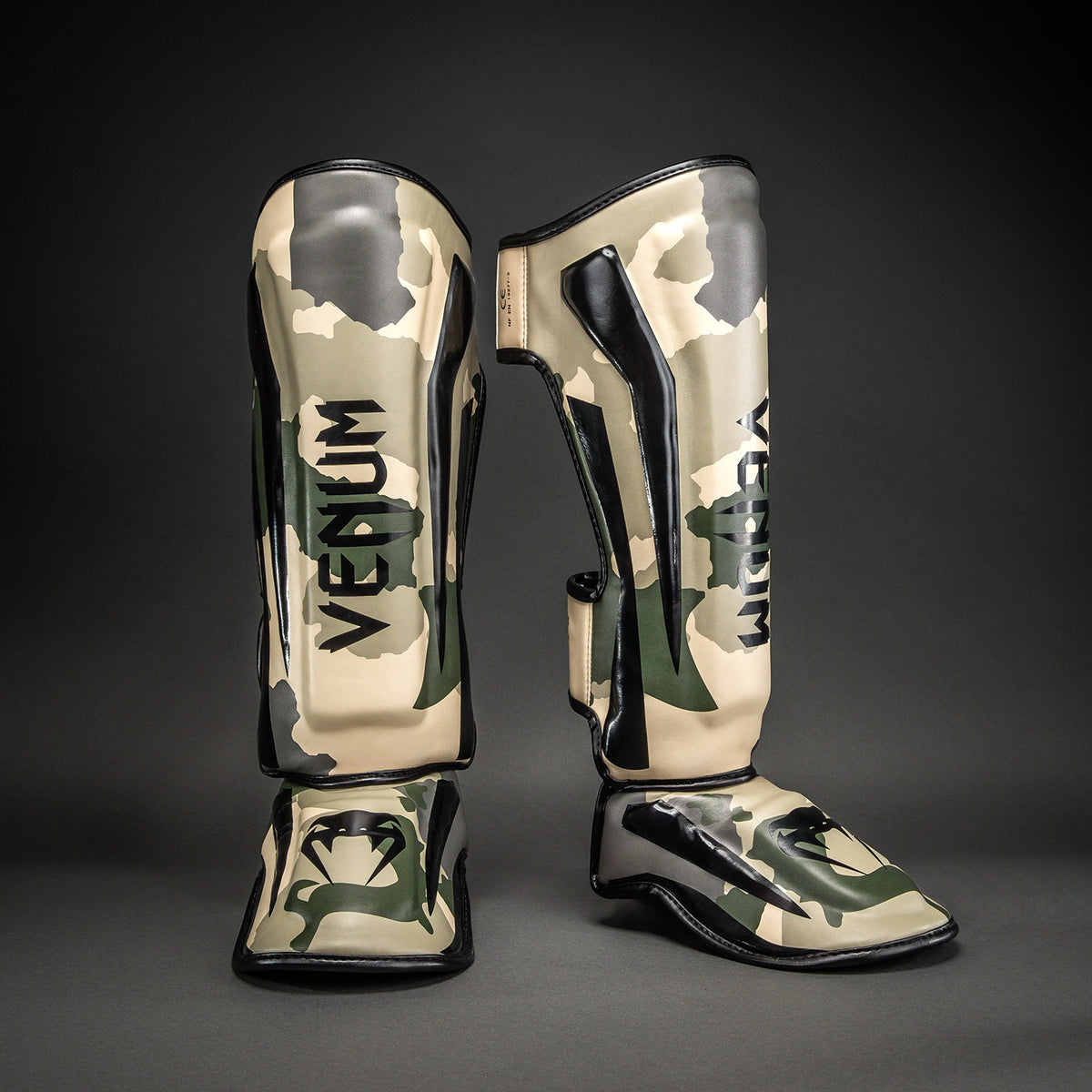 Venum Elite Espinilleras - Caqui/ Blanco Hueso
