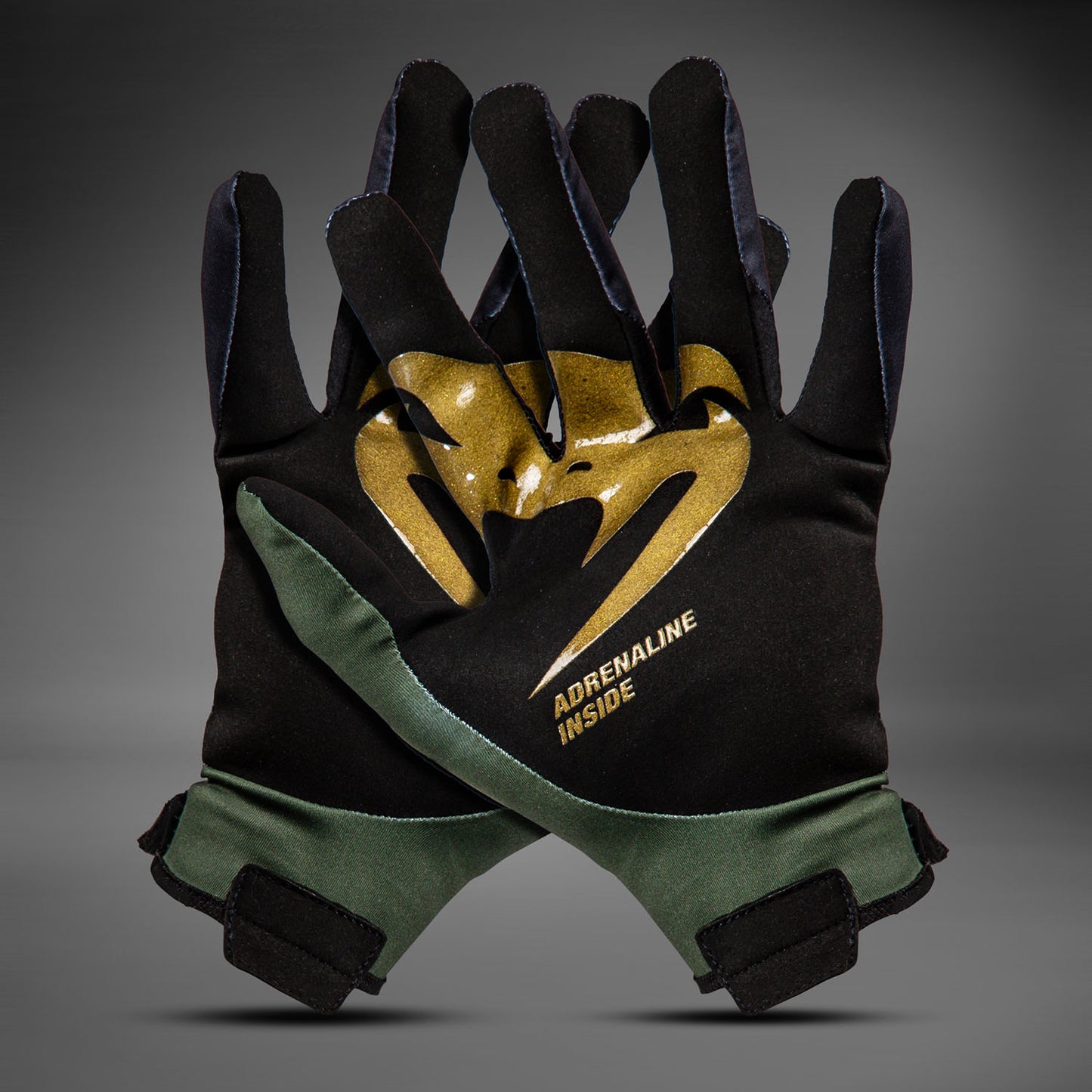 Venum MX Summer Guantes de Motorsports - Negro/Verde/Dorado