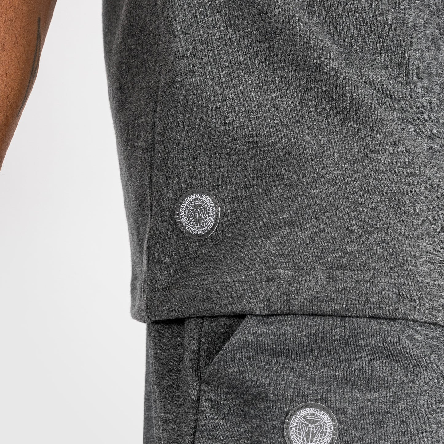 Venum Vortex XL Camiseta para Hombre - Gris Jaspeado Oscuro