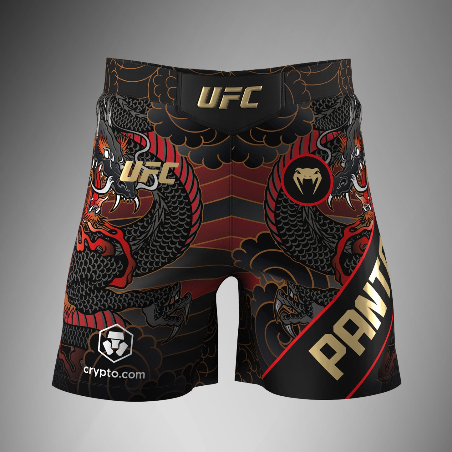 UFC Unrivaled by Venum Pantalón corto de lucha Alexandre Pantoja para hombre - Rojo