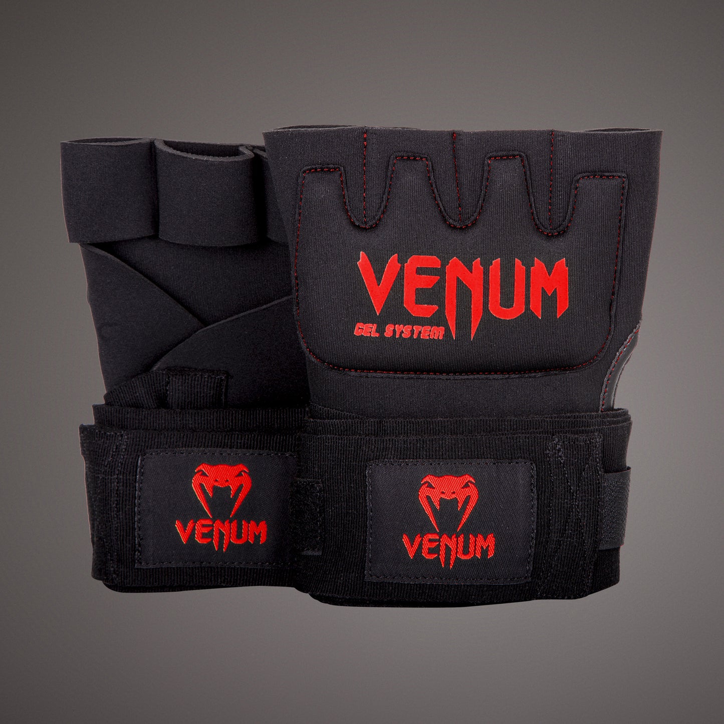 Venum Gel Kontact Guante Venda - Negro/Rojo