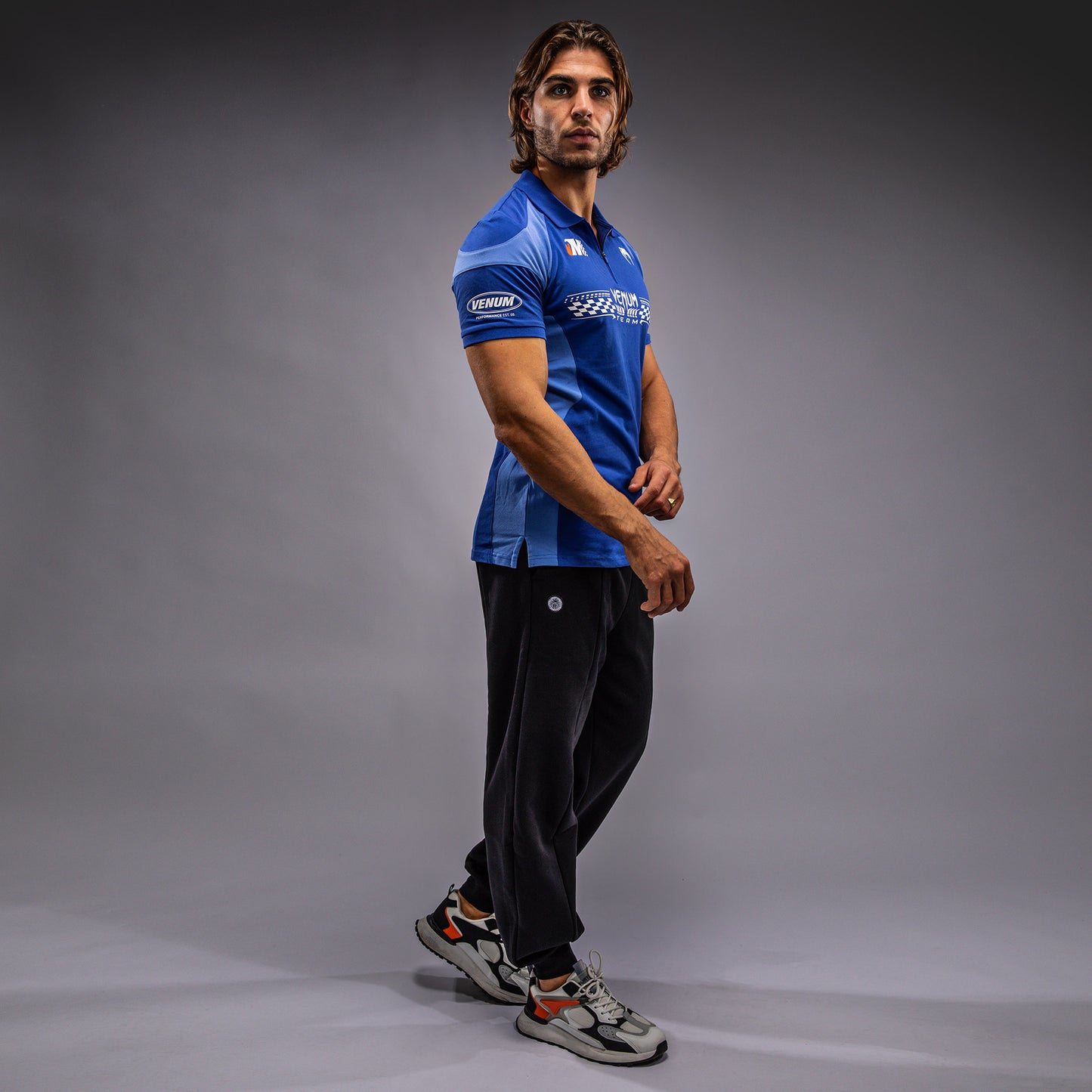 Venum Motorsport Polo de Algodón - Azul Real