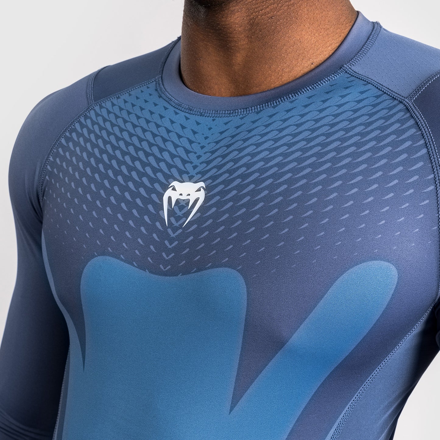 Venum Attack Rashguard de Manga Larga para Hombre - Azul marino