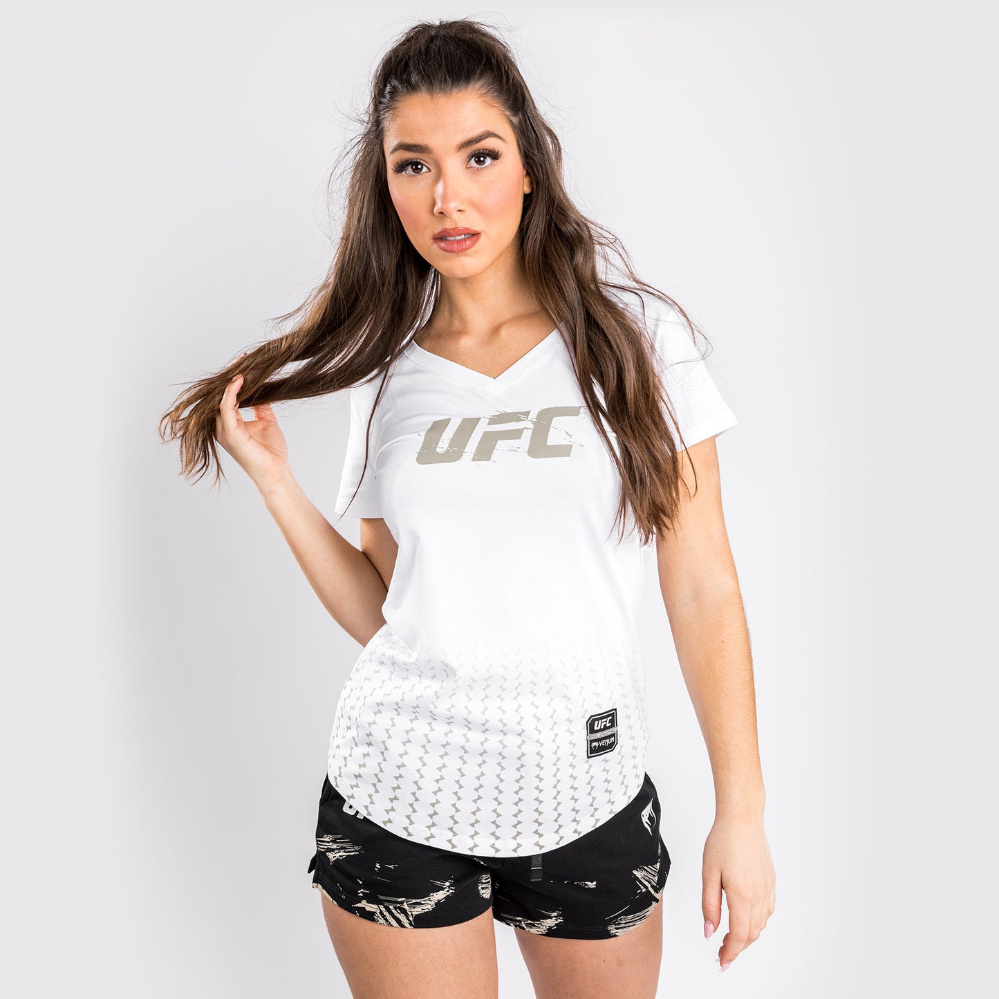 Camiseta UFC Venum Authentic Fight Week 2.0 - Para mujer - Blanco