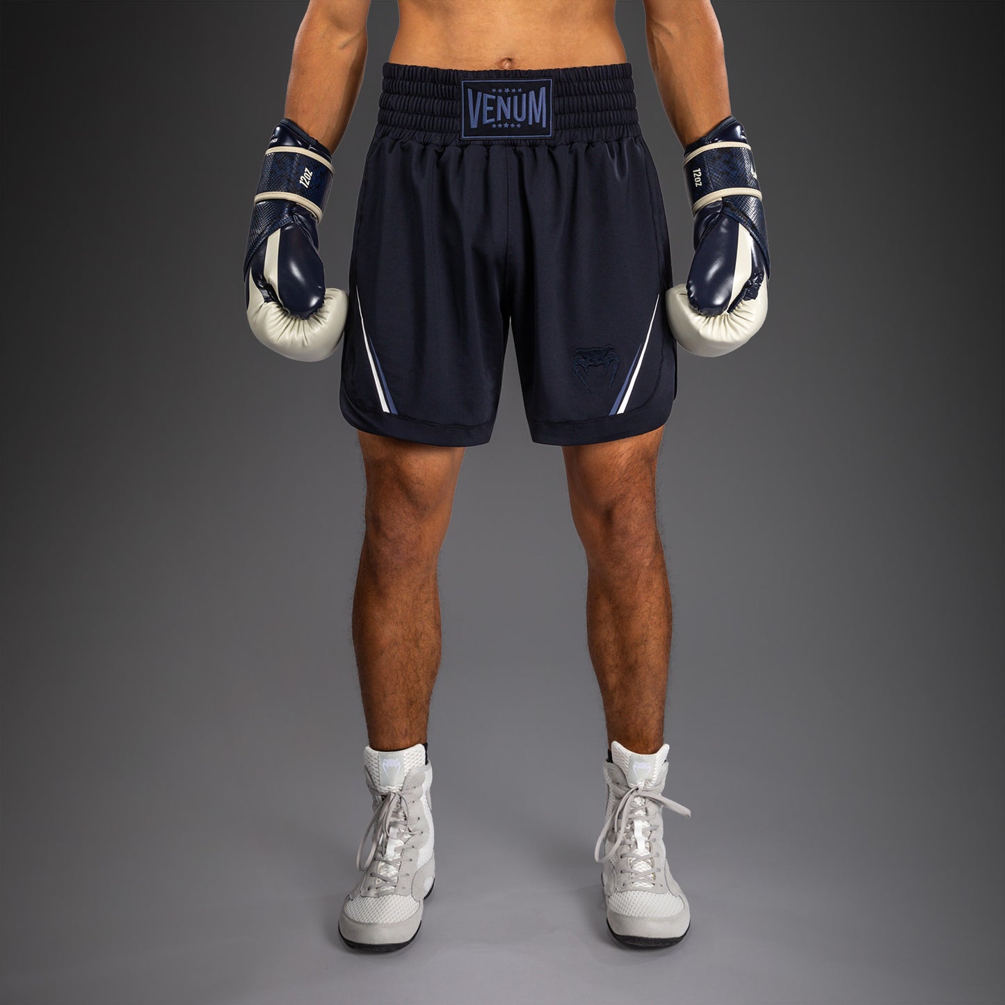 Venum G-Core Pantalón Corto de Boxeo - Azul Marino/Blanco