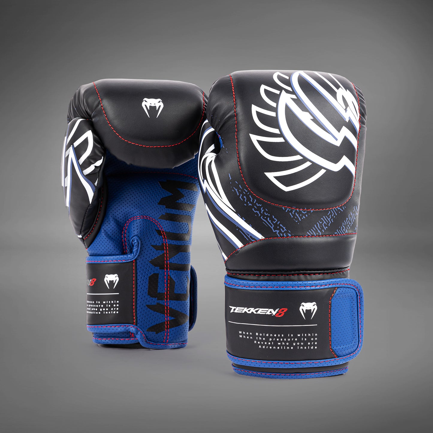 Venum x TEKKEN 8 - Jin Kazama Guantes de Boxeo - Azul/Negro/Blanco