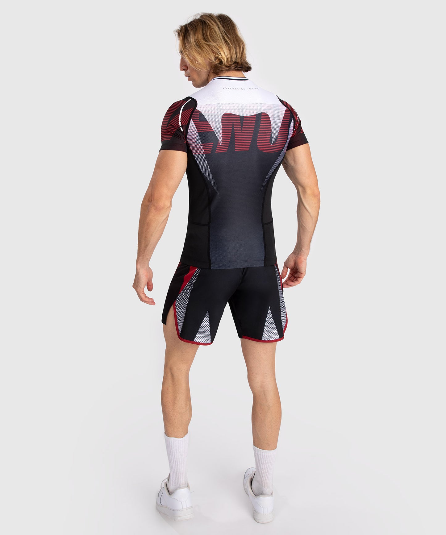 Venum Adrenaline Rashguard de Manga Corta para Hombre - Red