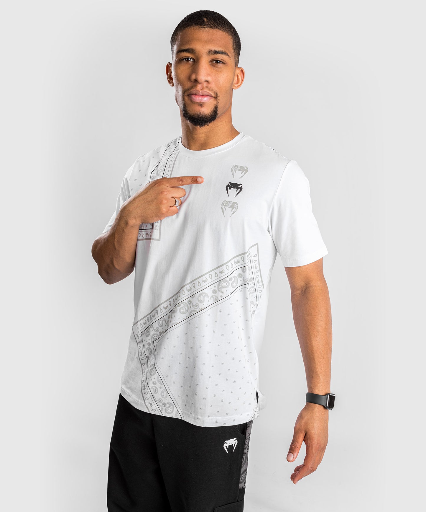 Camiseta Venum Cali 34  -  Blanco/Negro