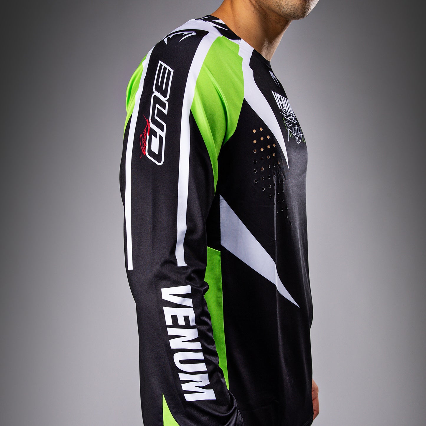 Venum x Bud Racing Camiseta Dry-Tech para Hombre - Negra/Blanca/Verde lima