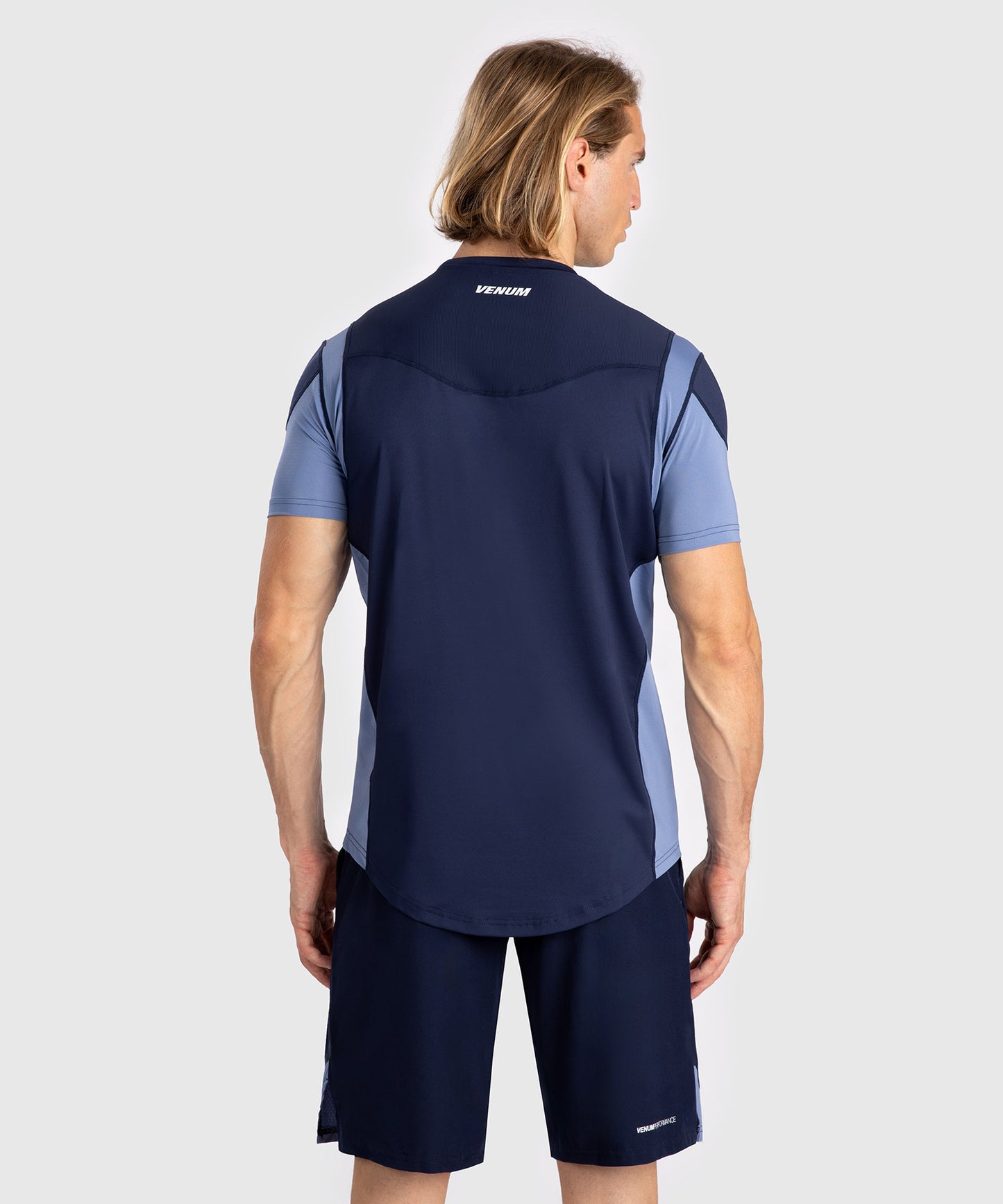 Venum Tempest Camiseta para Hombre Dry-Tech - Azul Marino/Azul