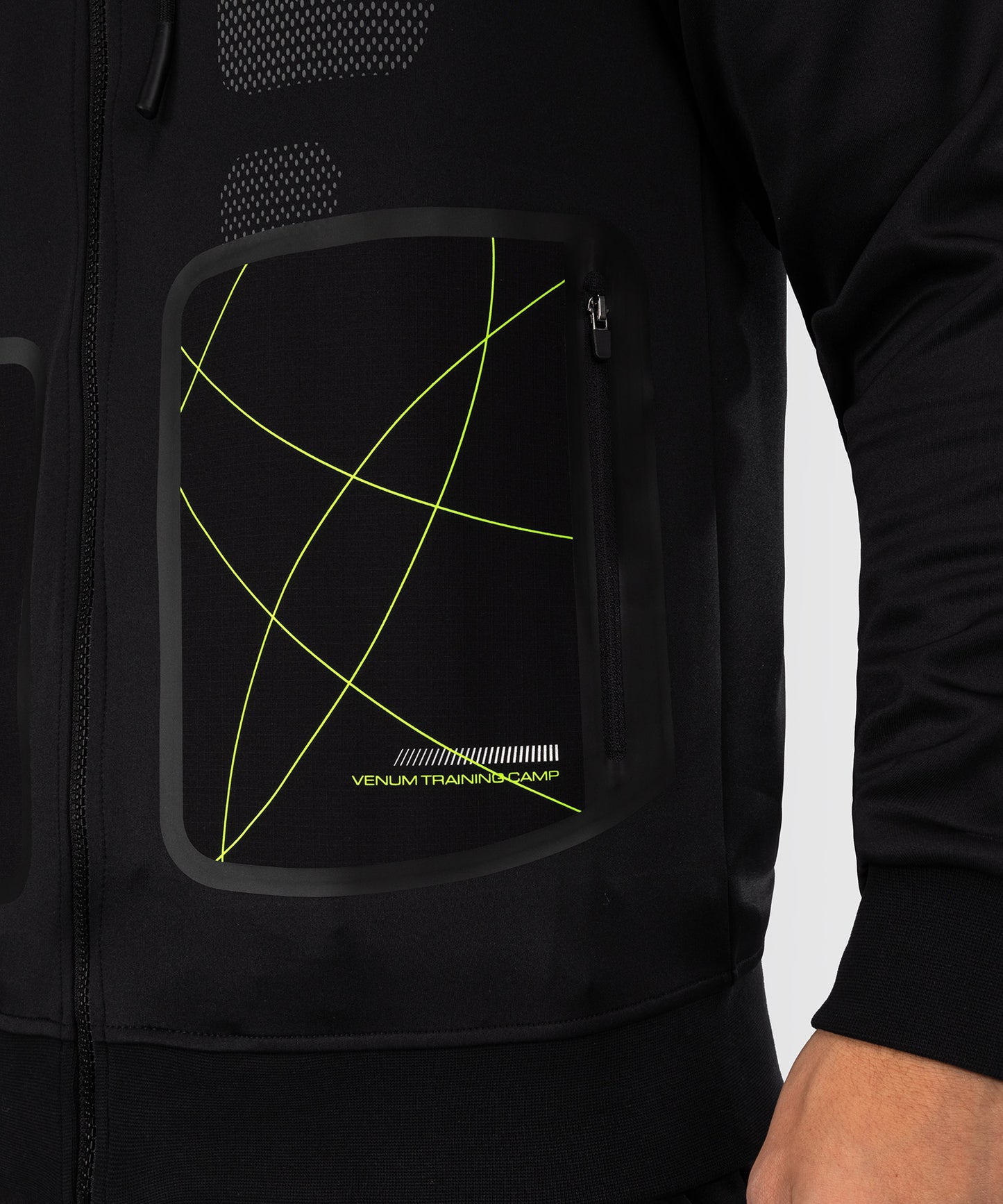Venum Training Camp 4.0 Sudadera con capucha y cremallera - Negro/Verde