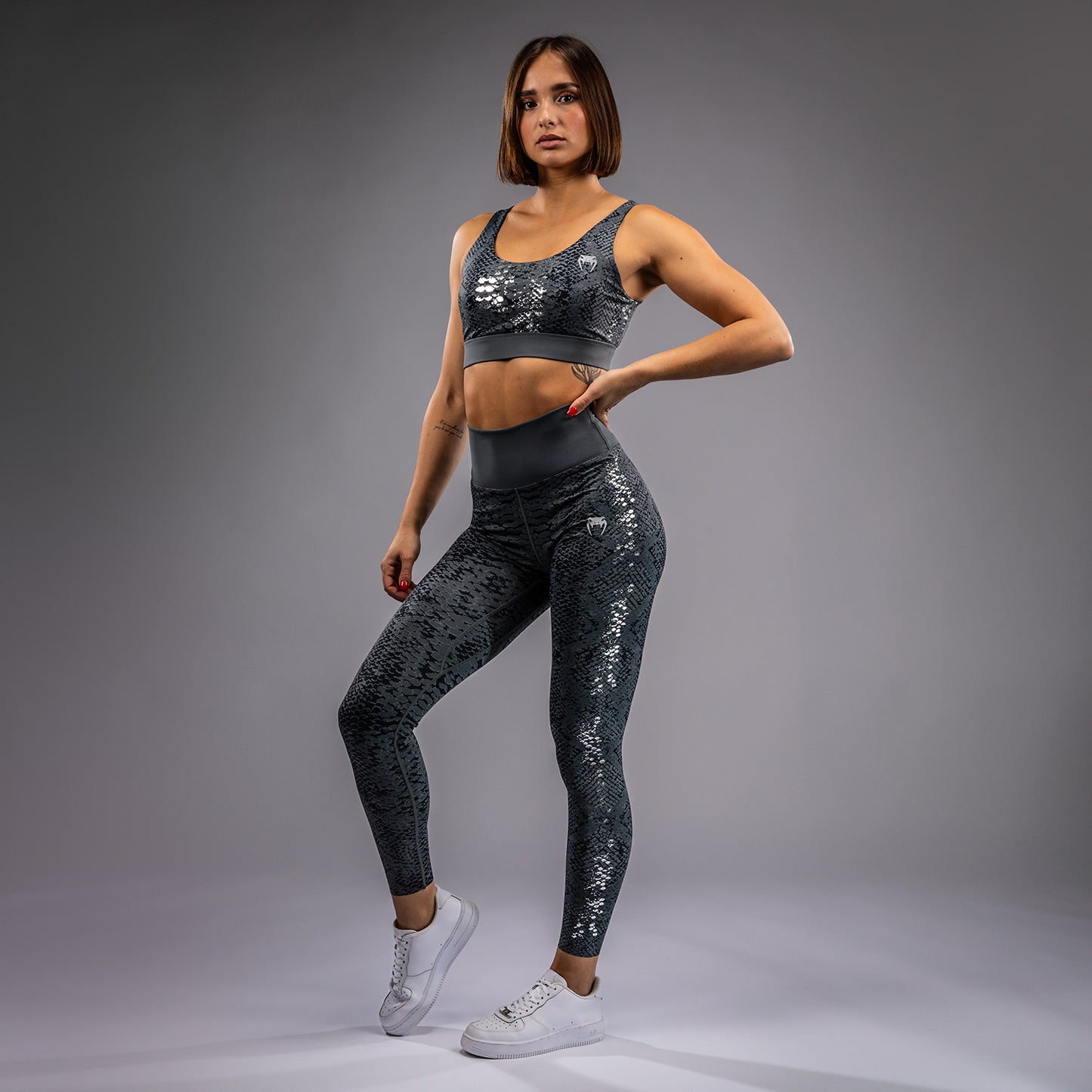 Venum Amazonia Mallas de Longitud Completa para Mujer - Gris Oscuro
