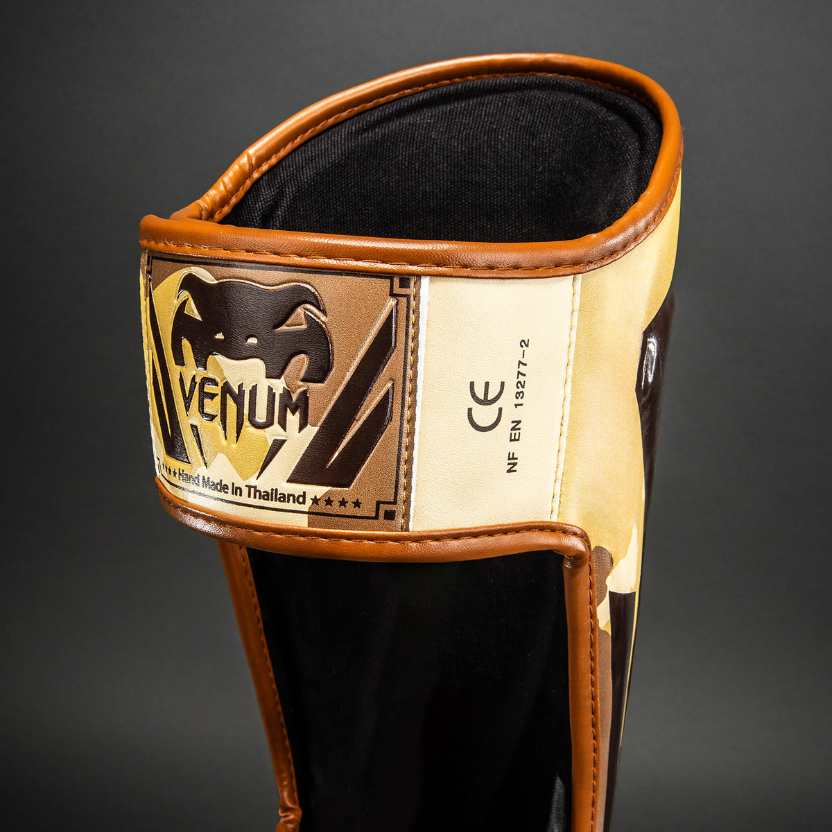 Venum Elite Espinilleras - Beige Claro/Marrón