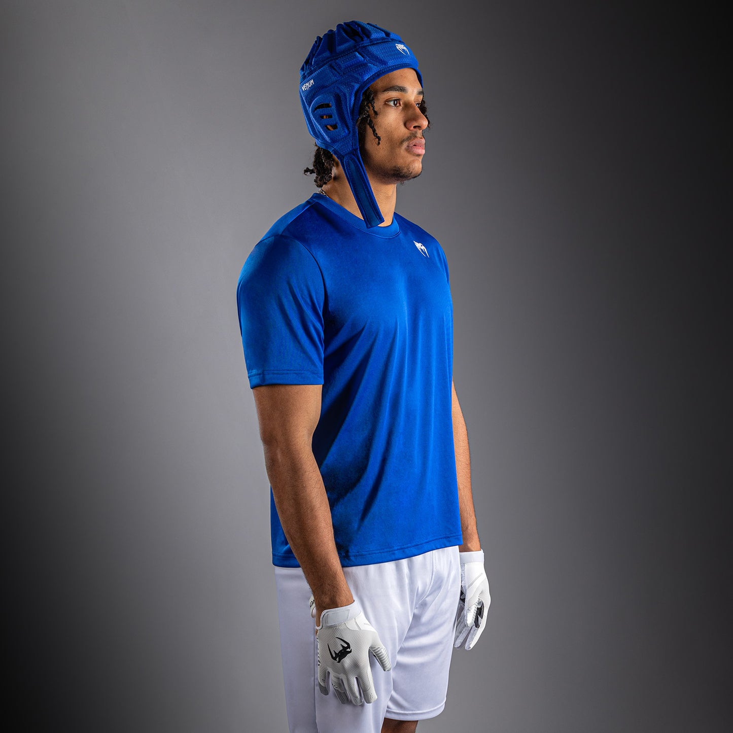 Venum Lineup Camiseta Manga Corta Performance - Azul Real/Blanco