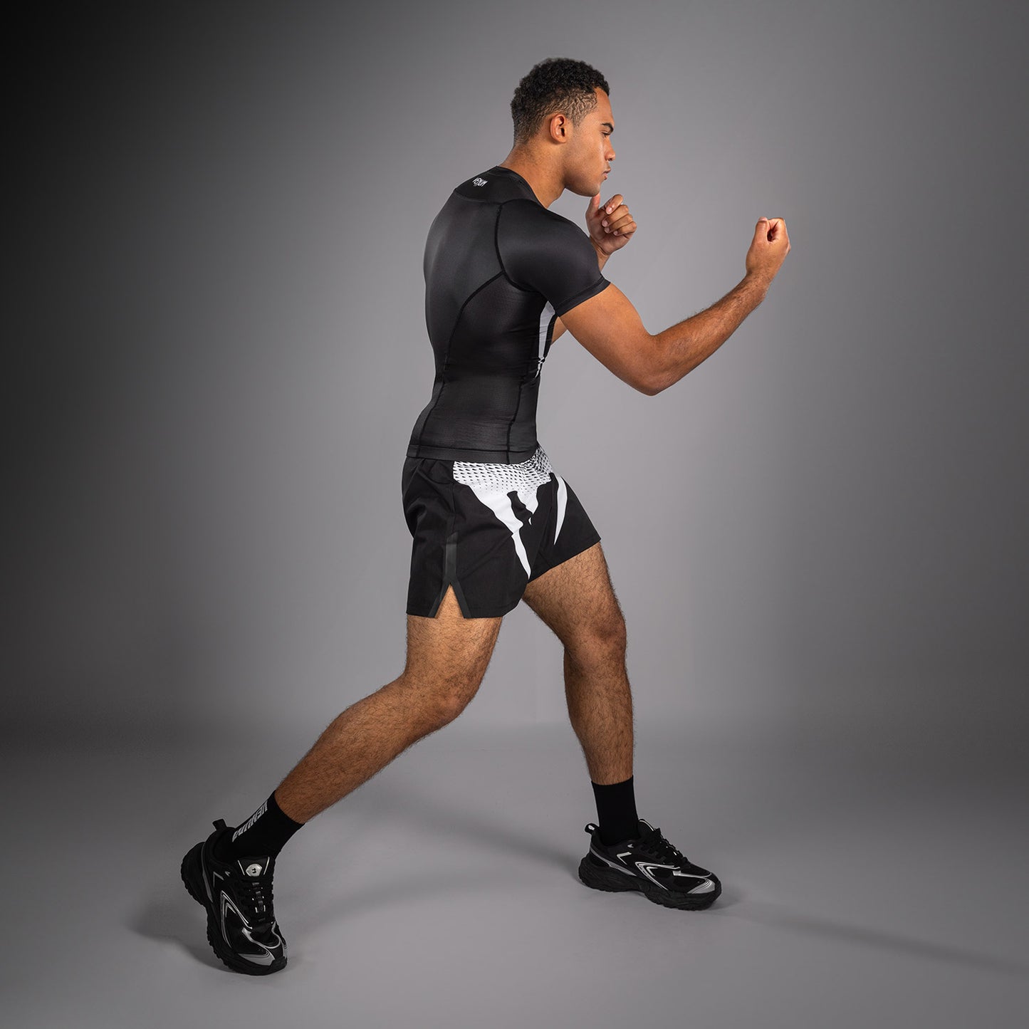 Venum No Gi Rashguards - Negro/Blanco