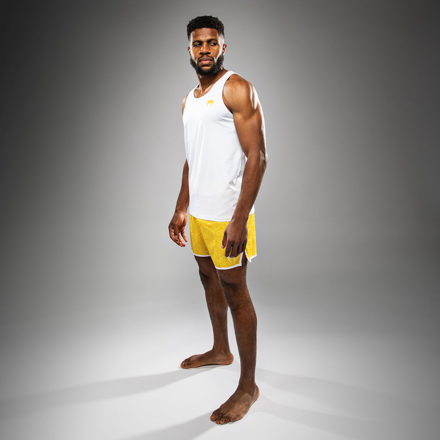Venum Octane Camiseta Sin Mangas - Blanco/Amarillo Vibrante