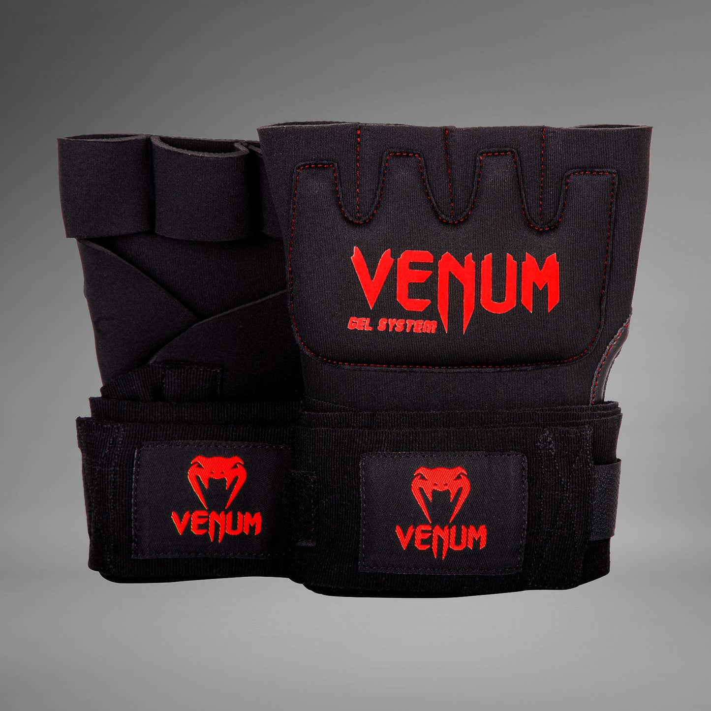 Venum Gel Kontact Guante Venda - Negro/Rojo